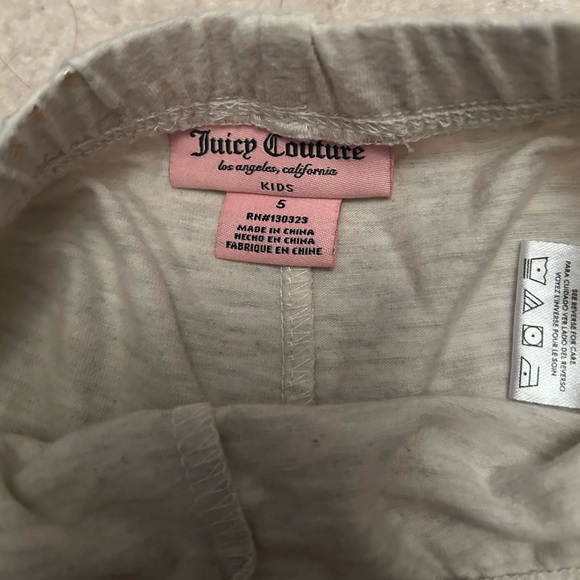 Juicy Couture Gray Gold Rainbow Leggings size 5 - Picture 3 of 3